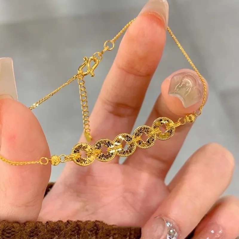 Women Accessories Meaning - Nowa Bransoletka Naszyjnik z Monetami Pięciu