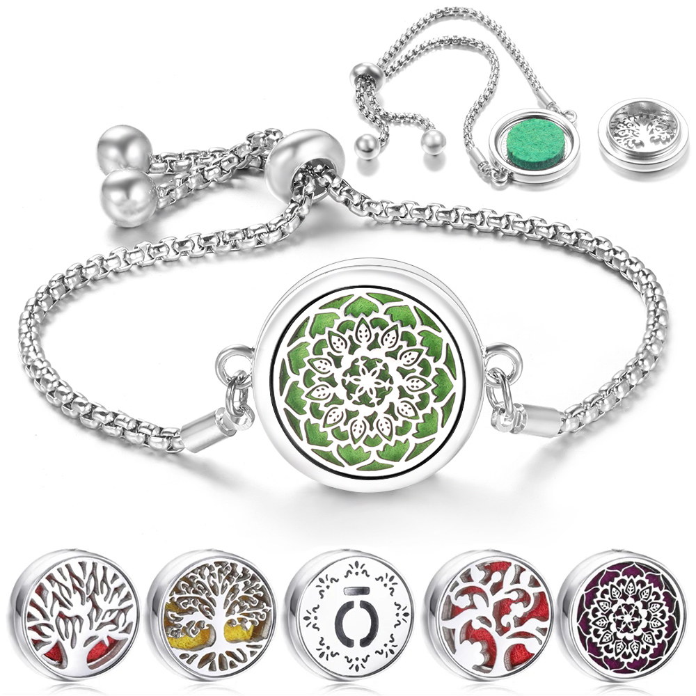 Women'S Essential Accessories - Modny kwiatowy wzór ze stali nierdzewnej