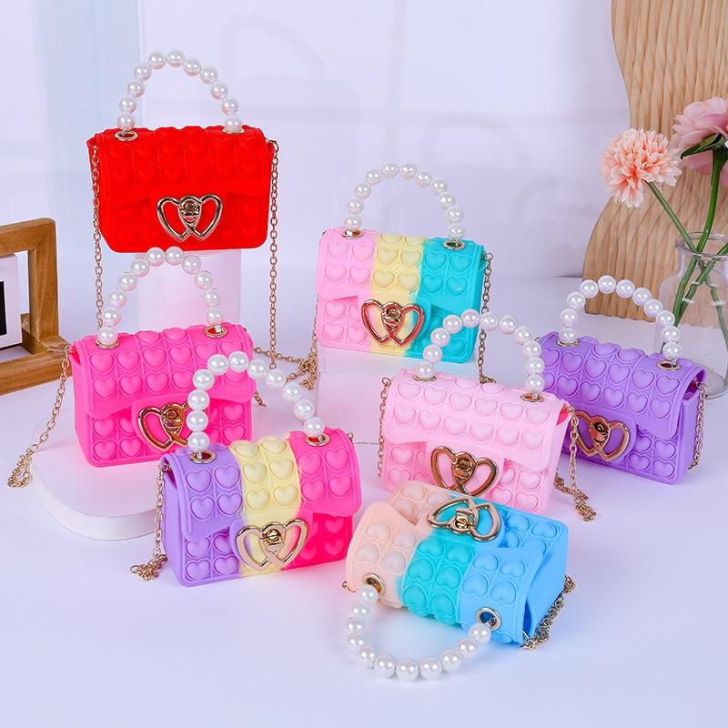 Wallet Chain Bag - Silikonowa torebka Love Bubble Jelly Bag,