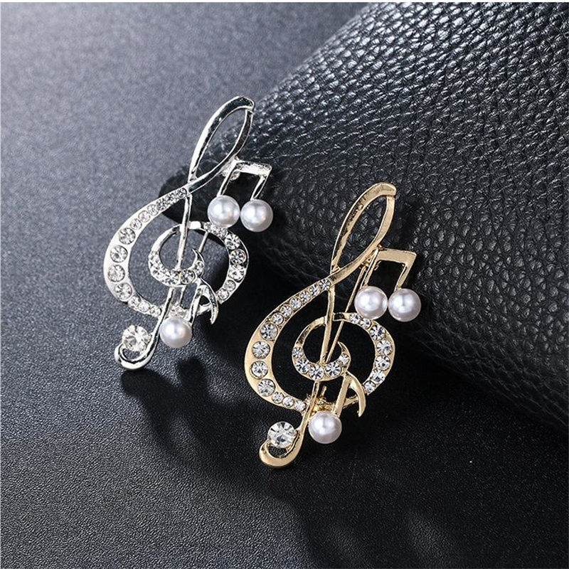 Women'S Accessories Gift Ideas - 1Pc Eleganckie broszki z nutami Stylowe