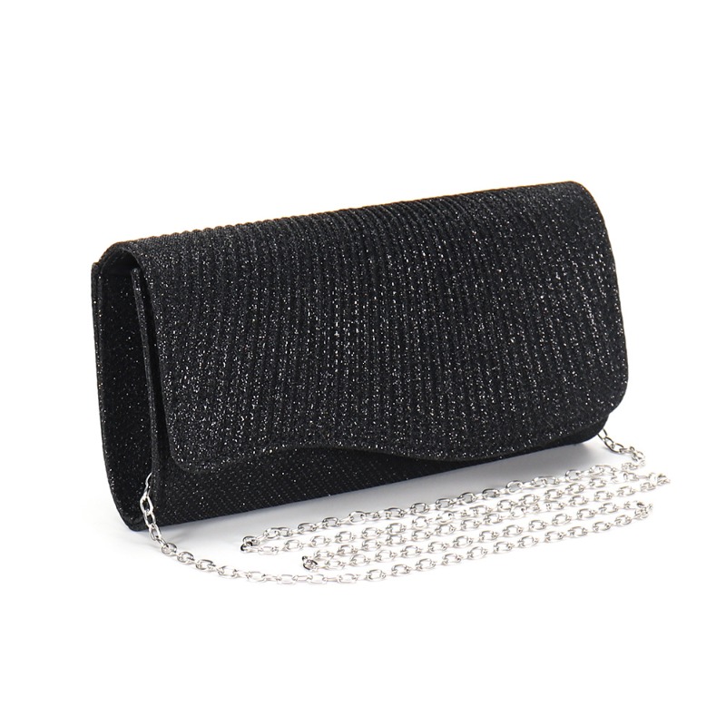 Wallet Chain Bag - Nowa damska torebka z brokatem, błyszcząca