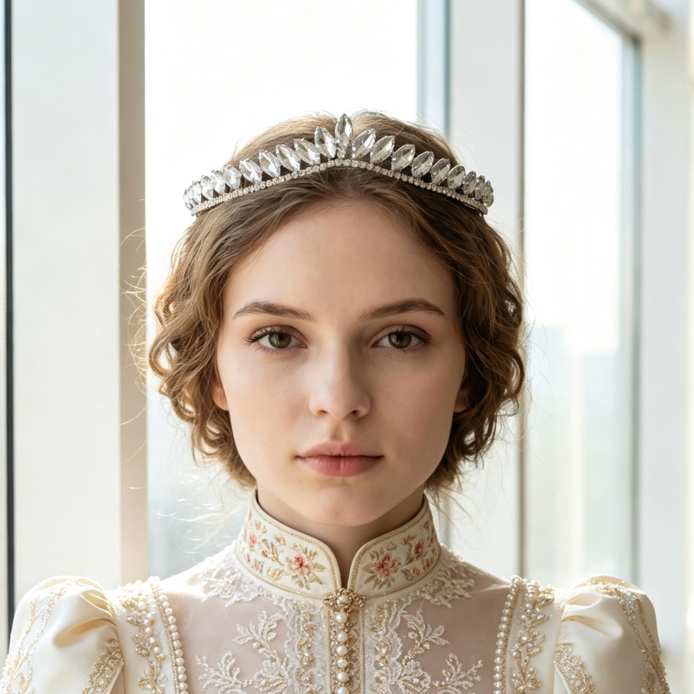 Women'S Wedding Accessories - Minimalistyczne kryształowe tiary ślubne do włosów