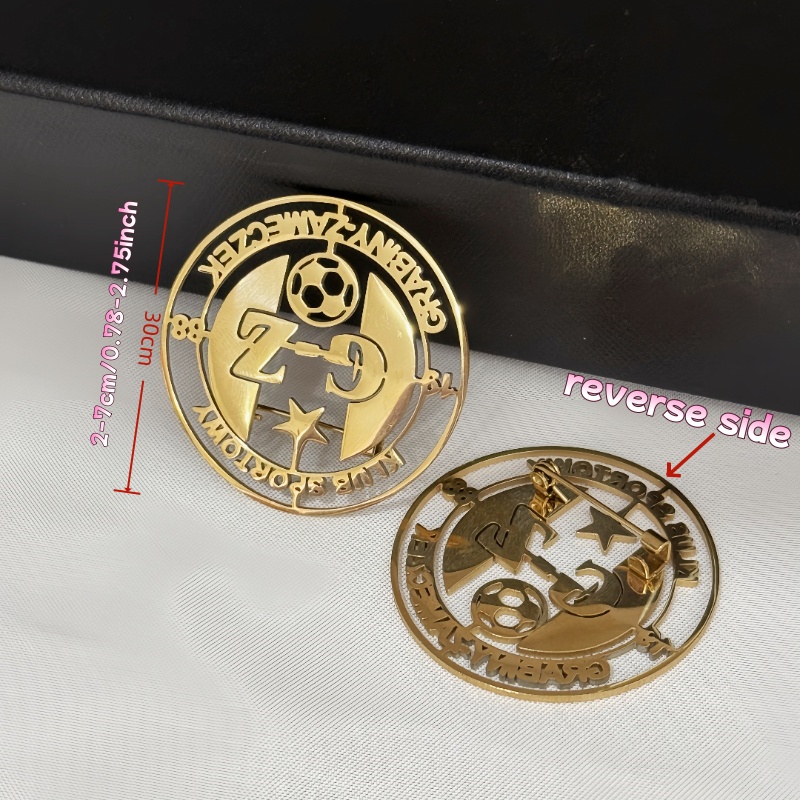 Broszka z własnym logo, prosta – Women Accessories Logo recenzja i cena