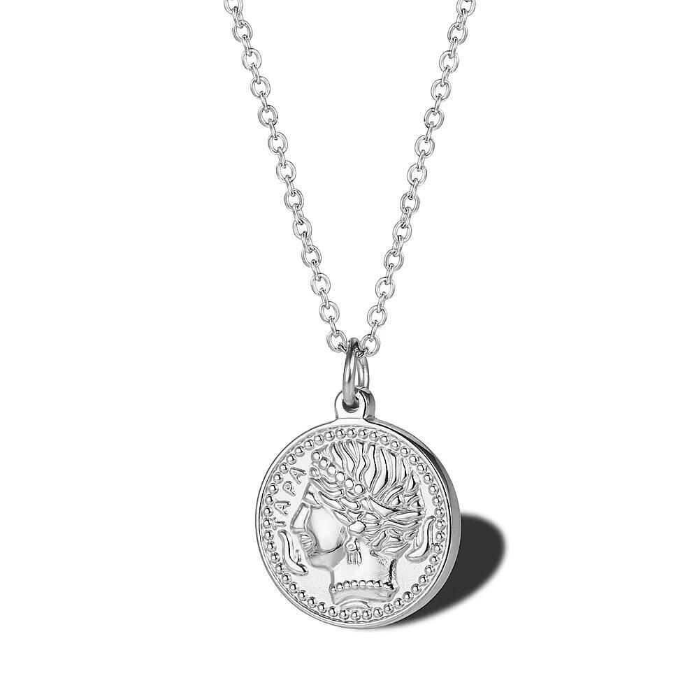 Delikatny pozłacany naszyjnik  – Coin Necklace Delicate recenzja i cena