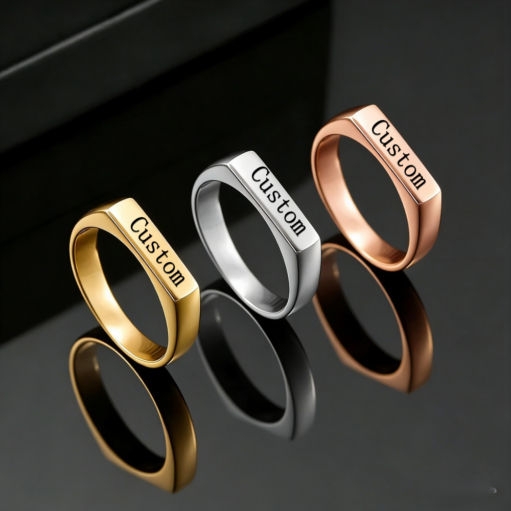 Personalizowane pierścionki ze – Women Accessories Logo recenzja i cena