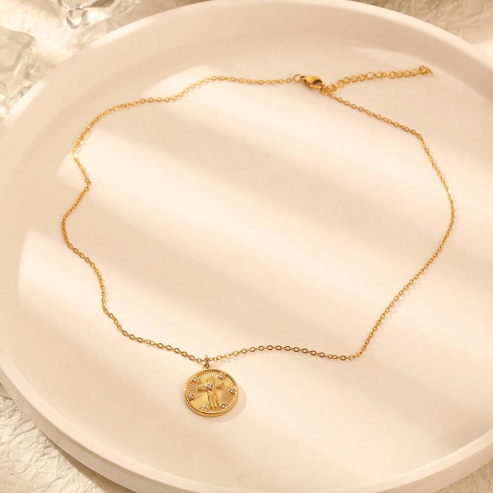 Delikatny damski naszyjnik z z – Coin Necklace Delicate recenzja i cena