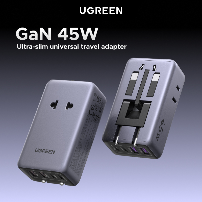 Adapter podróżny UGREEN GaN 45 – Women Accessories In Uk recenzja i cena