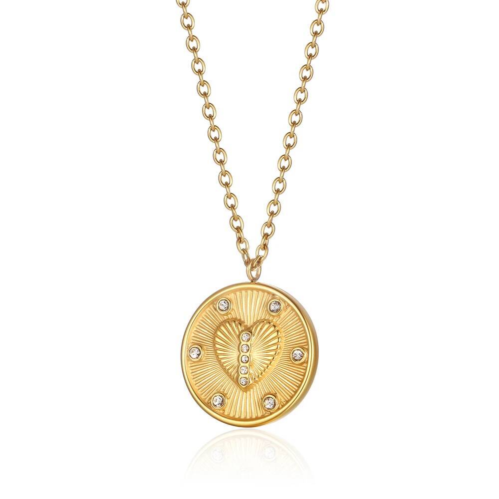 Delikatny naszyjnik ze stali n – Coin Necklace Delicate recenzja i cena