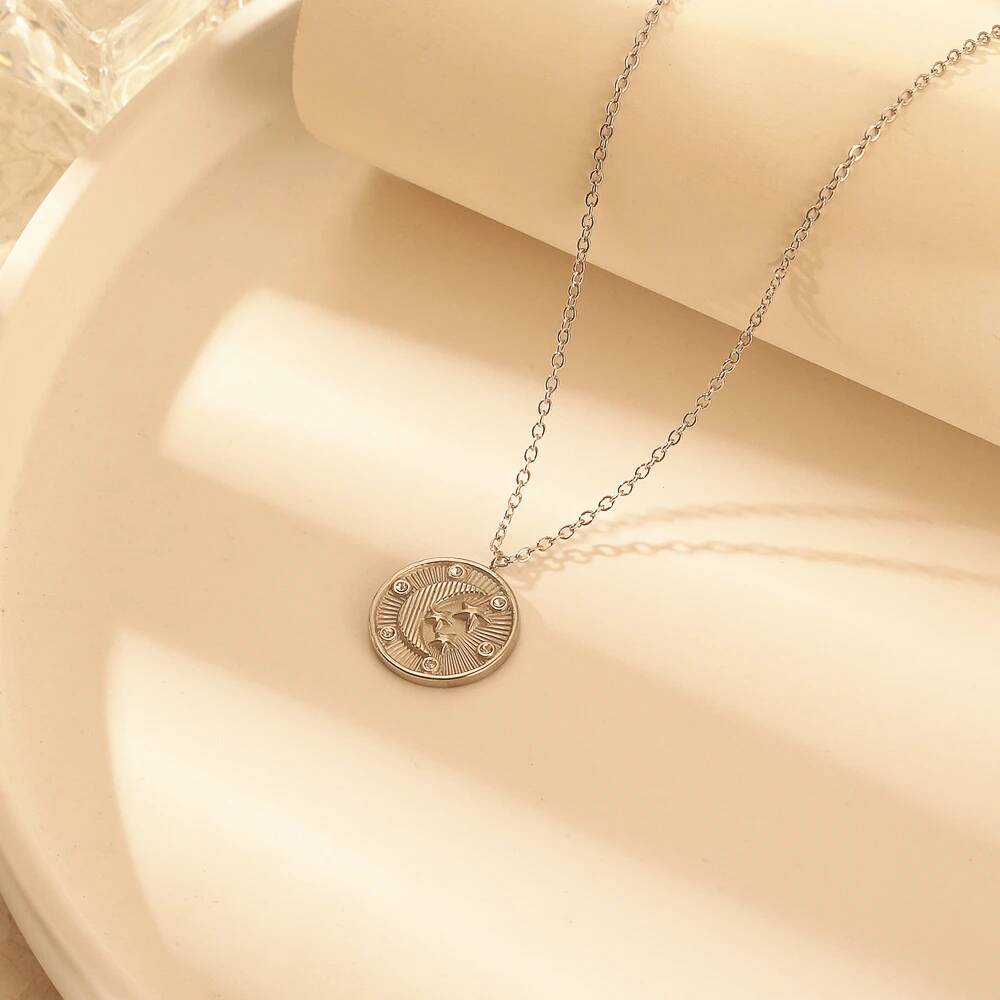Delikatny naszyjnik ze stali n – Coin Necklace Delicate recenzja i cena