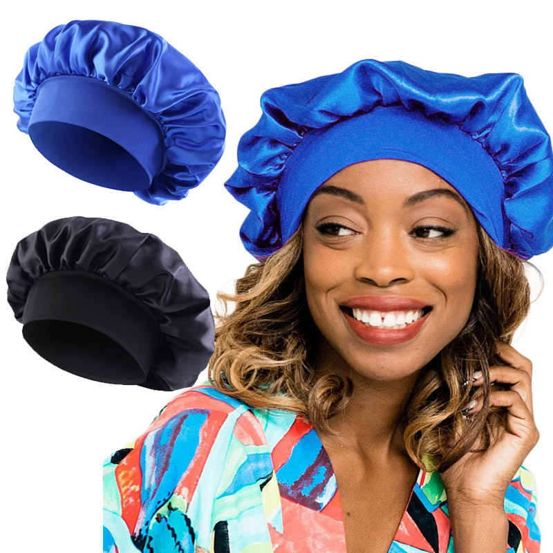 Komfortowe satynowe czepek do  – Women Accessories Logo recenzja i cena