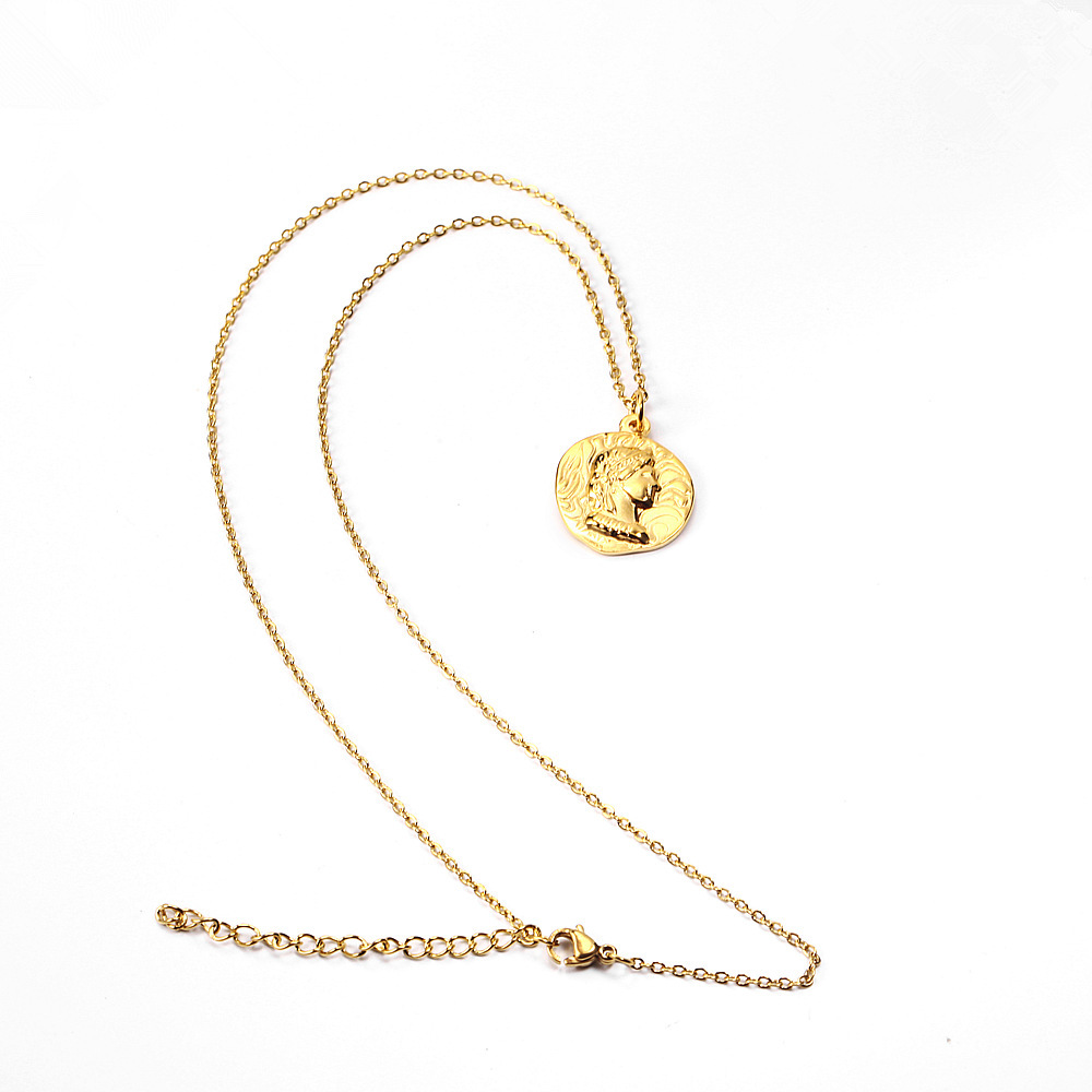 Złocony naszyjnik z portretem  – Coin Necklace Delicate recenzja i cena