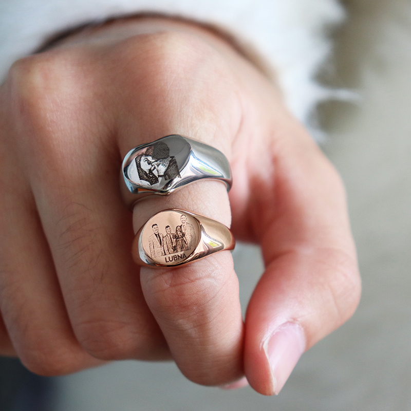 Pierścionki ze stali nierdzewn – Women Accessories Logo recenzja i cena