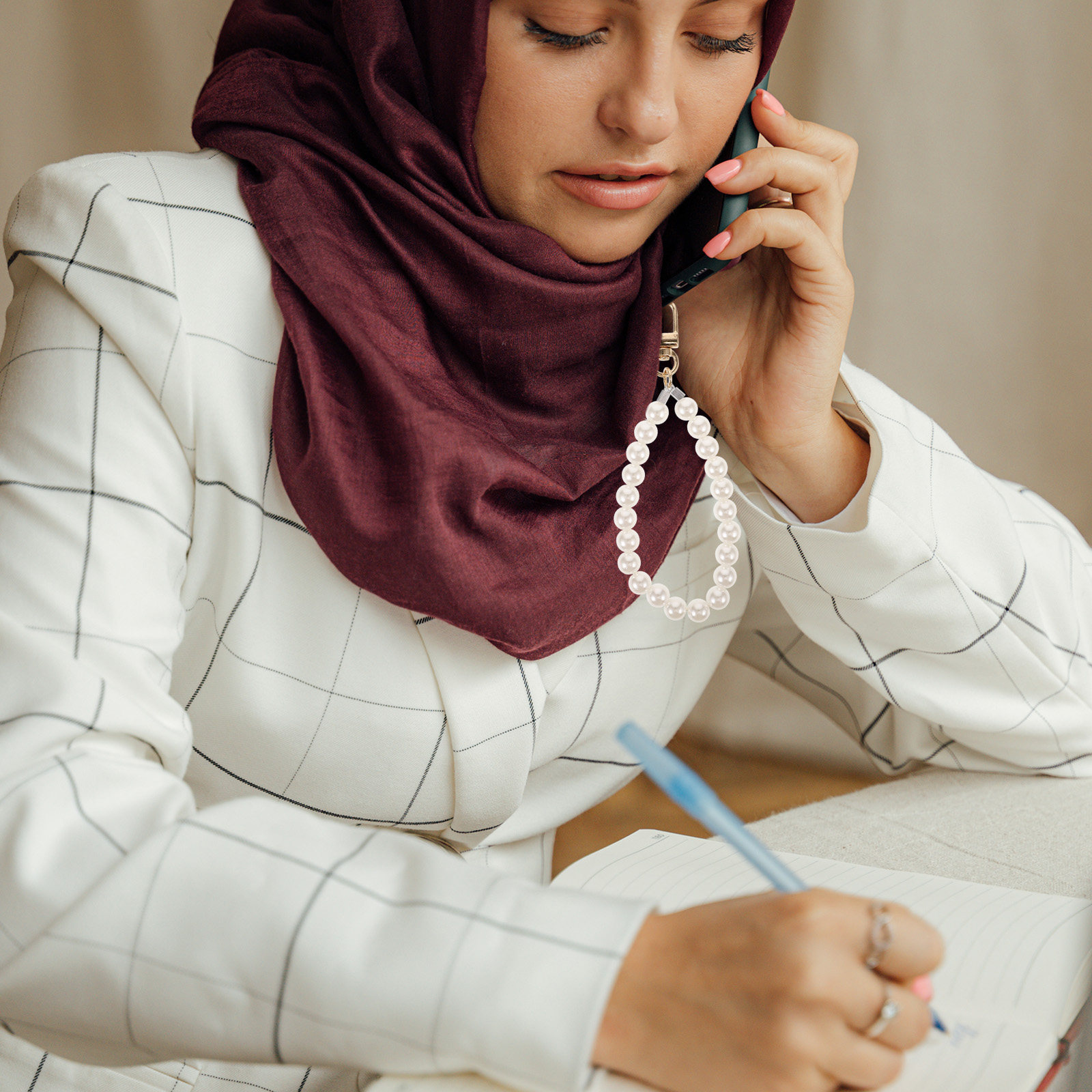 Perłowy pasek do telefonu z ko – Women'S Accessories Purse recenzja i cena