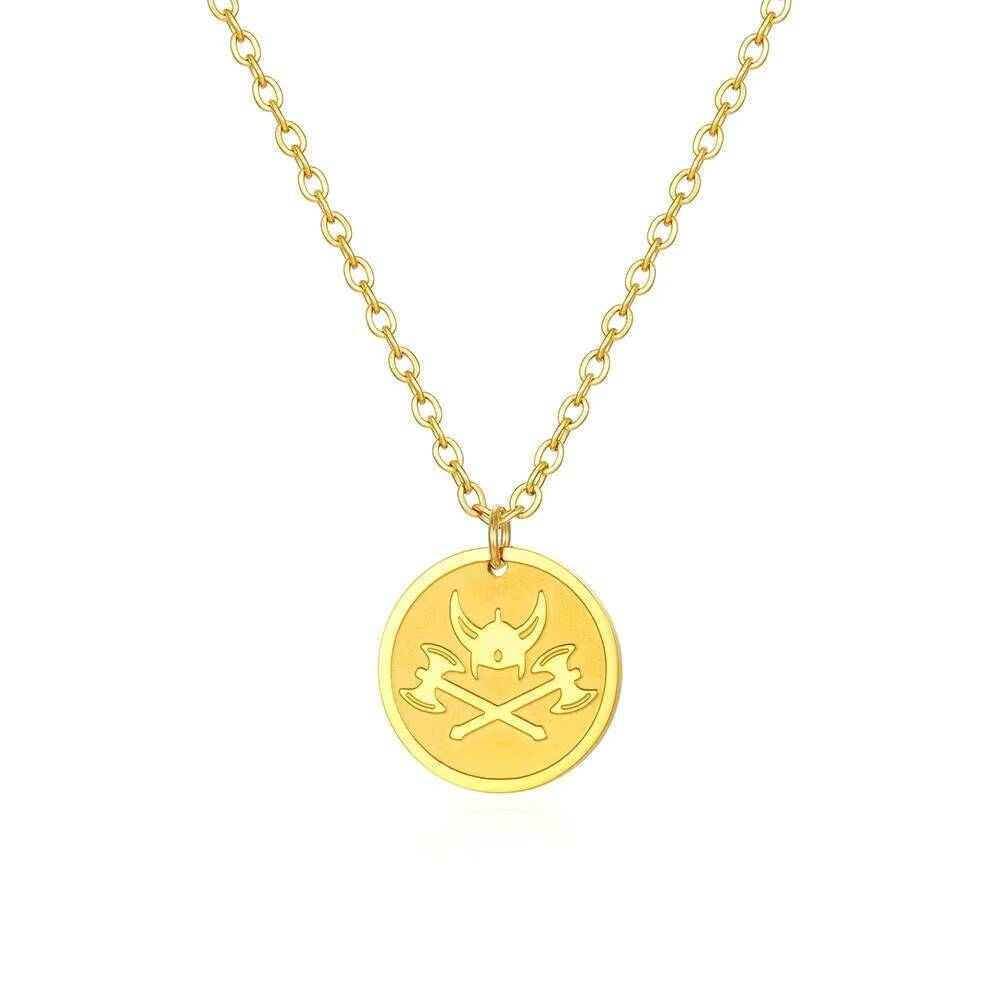 Złocony wisiorek w kształcie t – Coin Necklace Delicate recenzja i cena