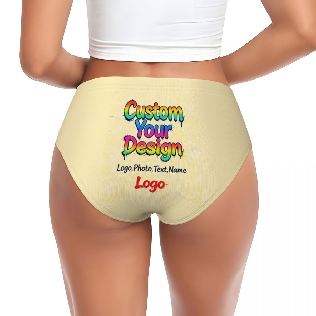 Damskie majtki z własnym logo, – Women Accessories Logo recenzja i cena