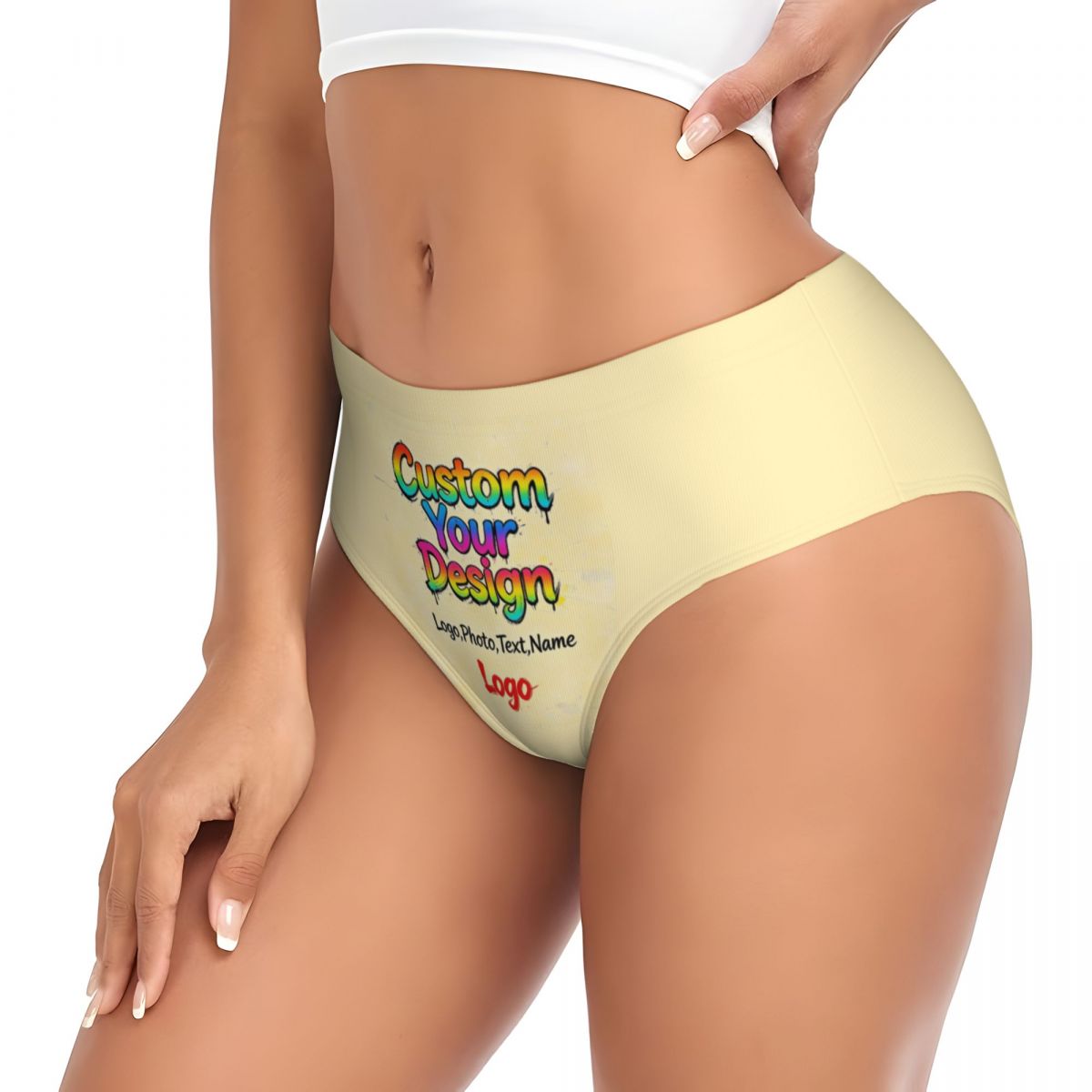 Damskie majtki z własnym logo, – Women Accessories Logo recenzja i cena