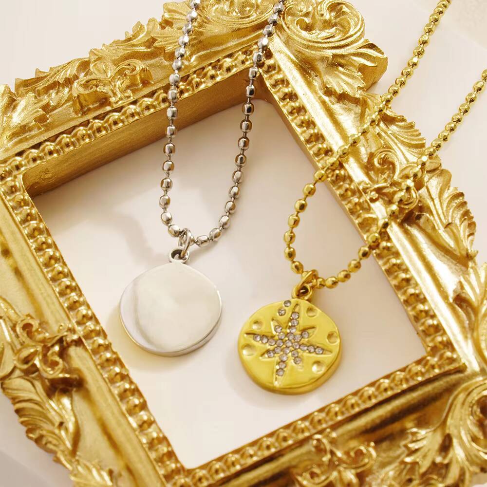 Delikatny naszyjnik damski ze  – Coin Necklace Delicate recenzja i cena