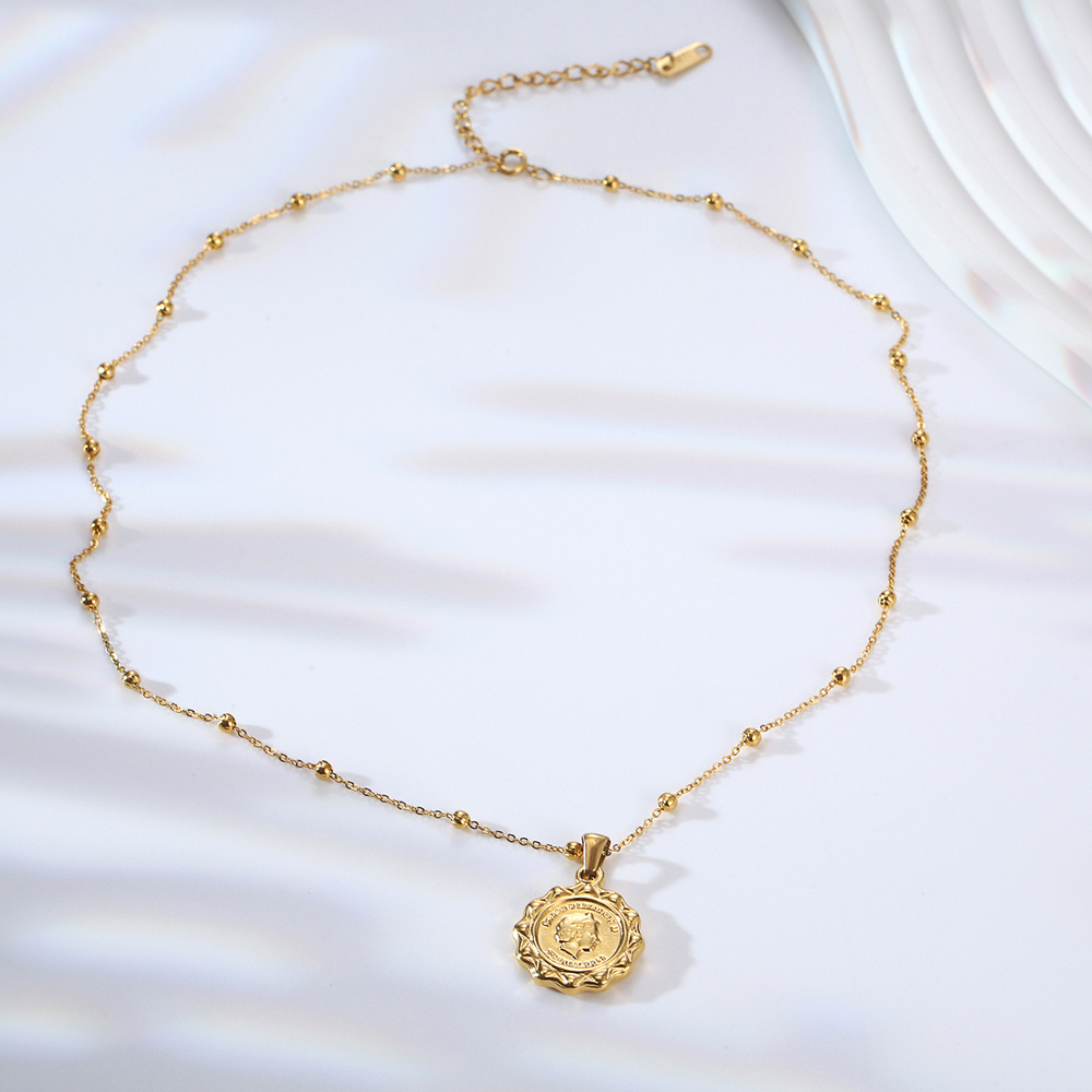 Delikatny damski naszyjnik ze  – Coin Necklace Delicate recenzja i cena