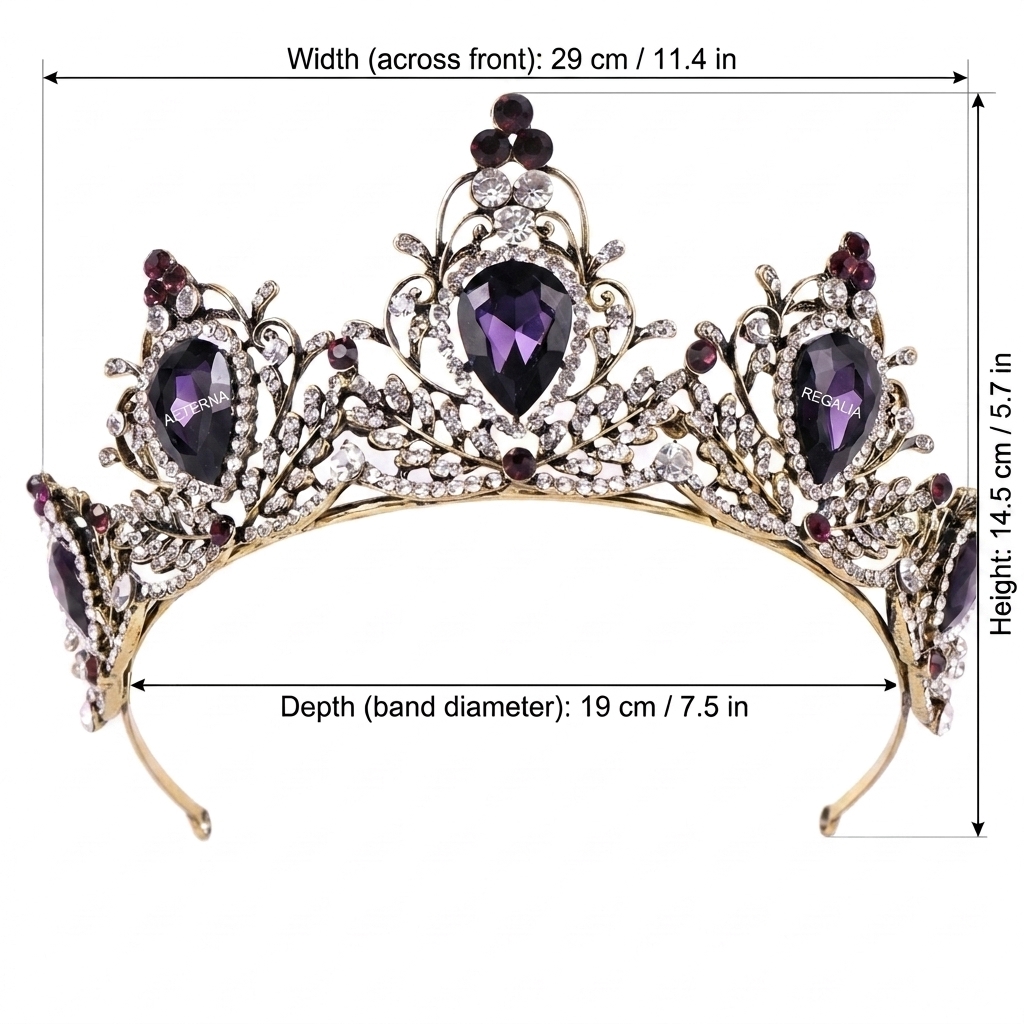 Lekka barokowa korona na głowę – Women'S Wedding Accessories recenzja i cena