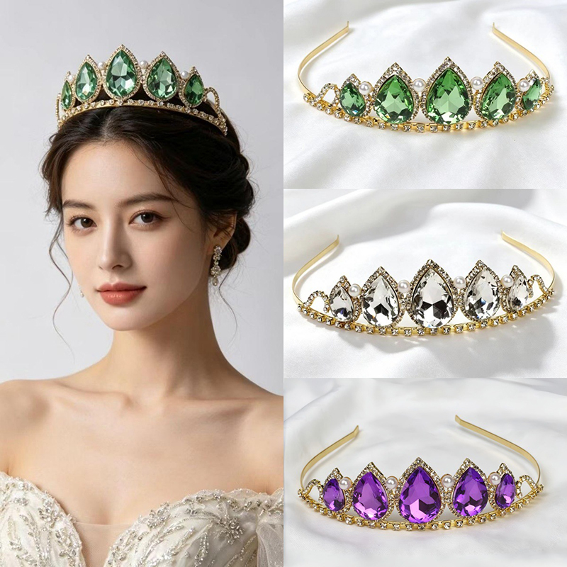 Zielona Korona z Kryształkami  – Women'S Wedding Accessories recenzja i cena