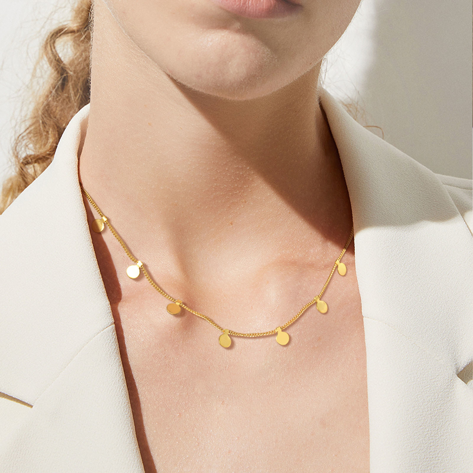 Delikatny naszyjnik z wieloma  – Coin Necklace Delicate recenzja i cena